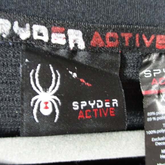 Spyder ProWeb Shirt Mens XL BlueMidweight Base Layer Ski Performance Reflective - Picture 7 of 16